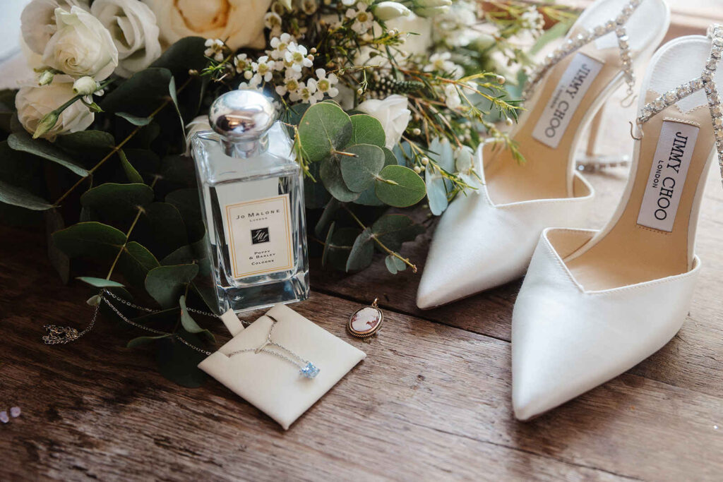 Luxury Bridal Detail Photo at Barlow Woodseats Hall Wedding